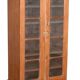 Colonial style wooden glass cabinet