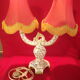 Pair of electrified Martres-Tolosane candle holders