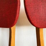 Pair of red bistro chairs