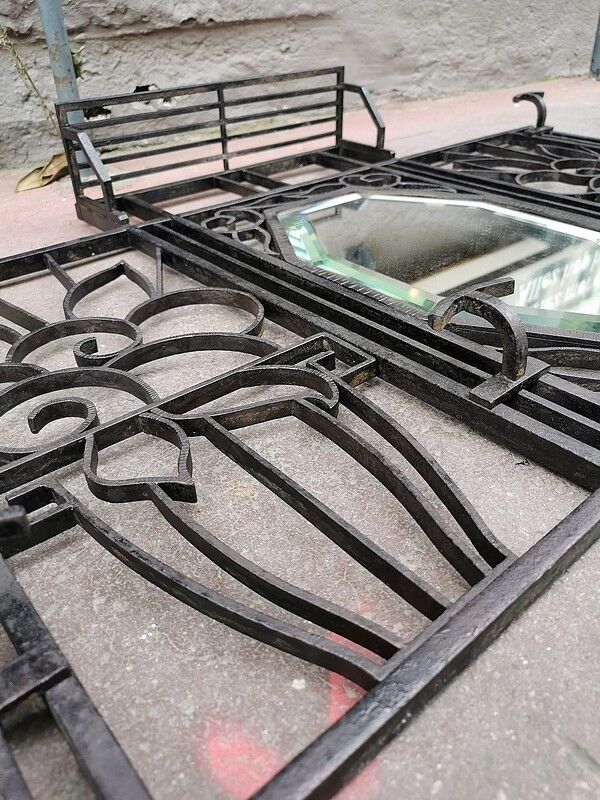 Art deco wall coats holder