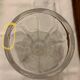 Small cut crystal carafe bearing 2 butterflies