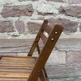 Set of 4 chairs Folding terrace patio vintage