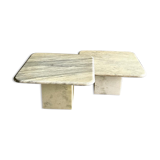 Marble nesting coffee tables, 1960s, France