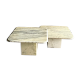 Tables basses gigognes en marbre, 1960s, France