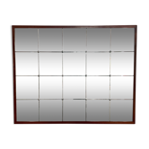 Teak wall mirror, Denmark 1950's