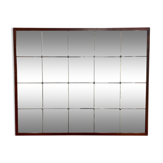 Teak wall mirror, Denmark 1950's