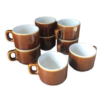 8 bistro coffee cups
