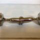 Pair of small silver metal candlesticks Italy