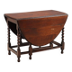 Petite table ancienne en chêne teinté noyer, Angleterre, XIXe siècle