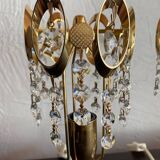 Paire de lampes cristal des années 80