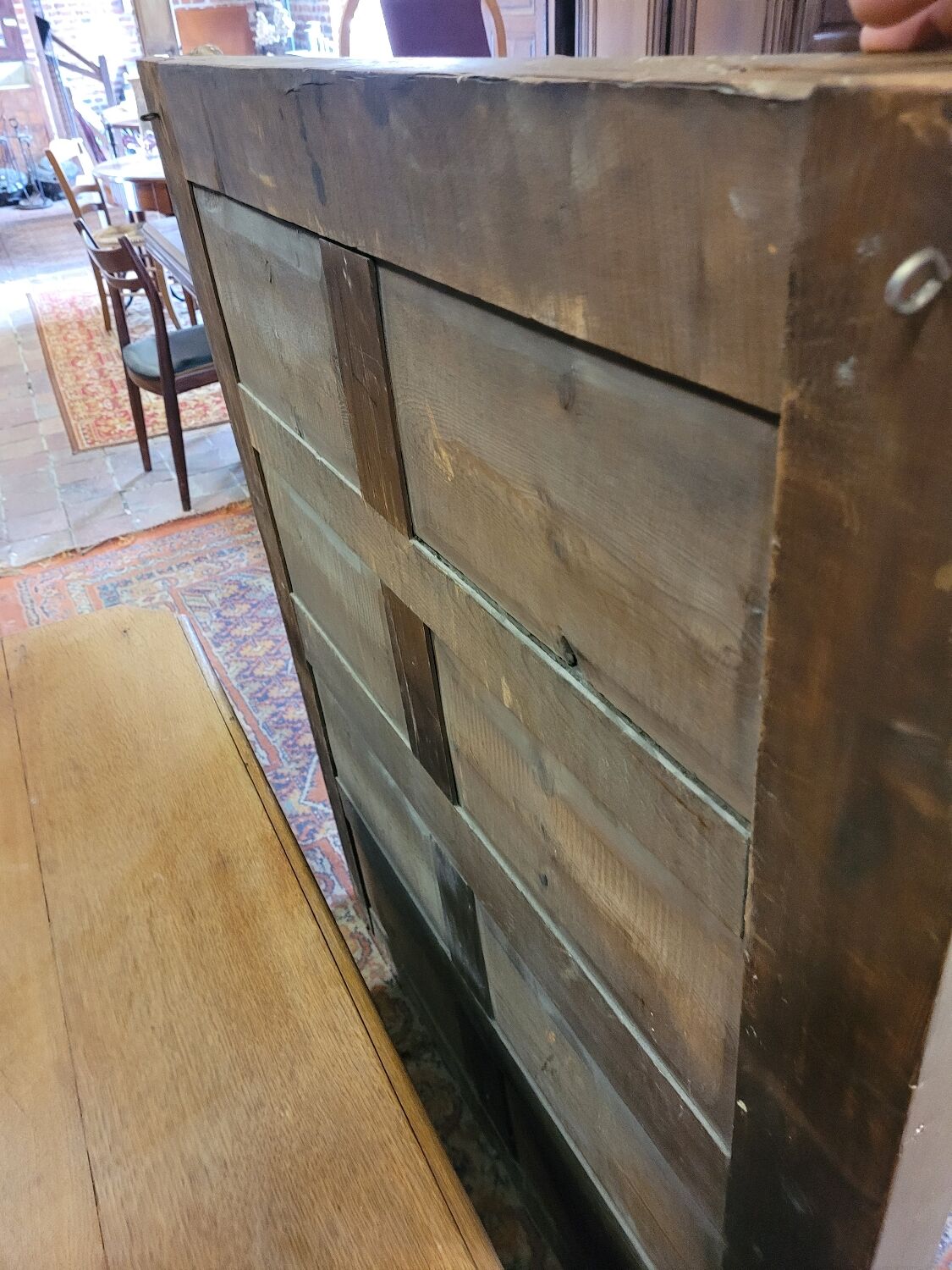 Golden mirror xixth period restoration 132×110cms