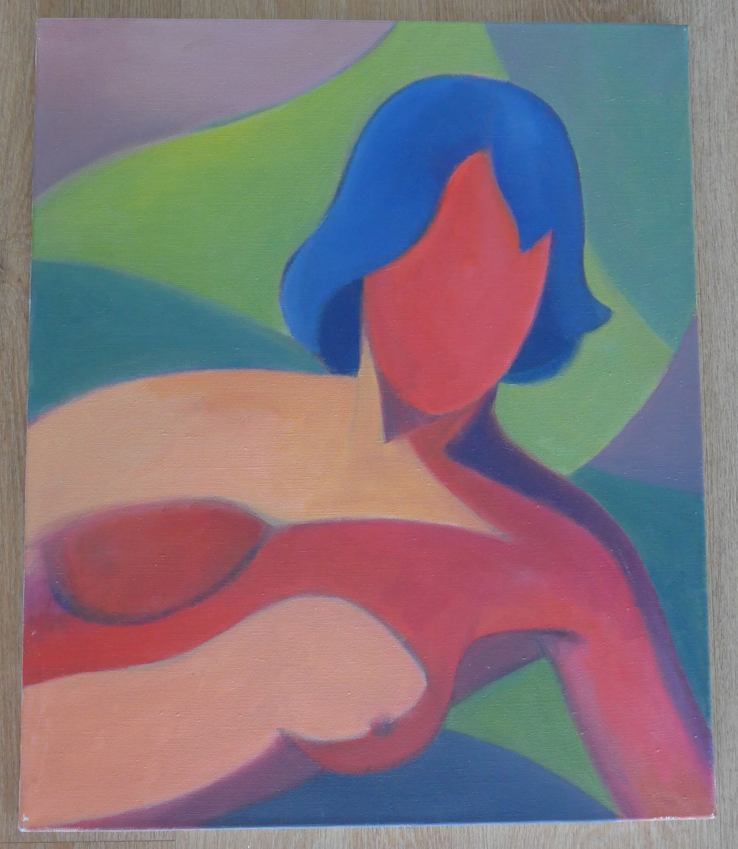 Canvas portrait of woman
