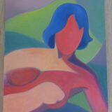 Canvas portrait of woman