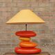 Vintage pebble lamp by François Chatain, France 1980s