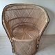 Chaise en rotin vintage