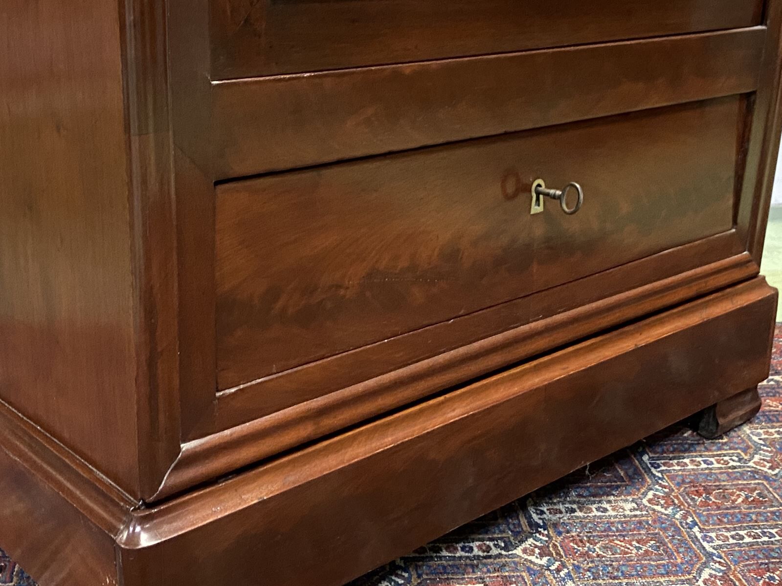 Louis Philippe Library late 19th in mahogany