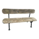 Antique garden bench in cast iron and wood from the 1940s
