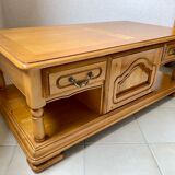 Solid oak coffee table
