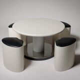 Space age height adjustable dining table, Italy 70s