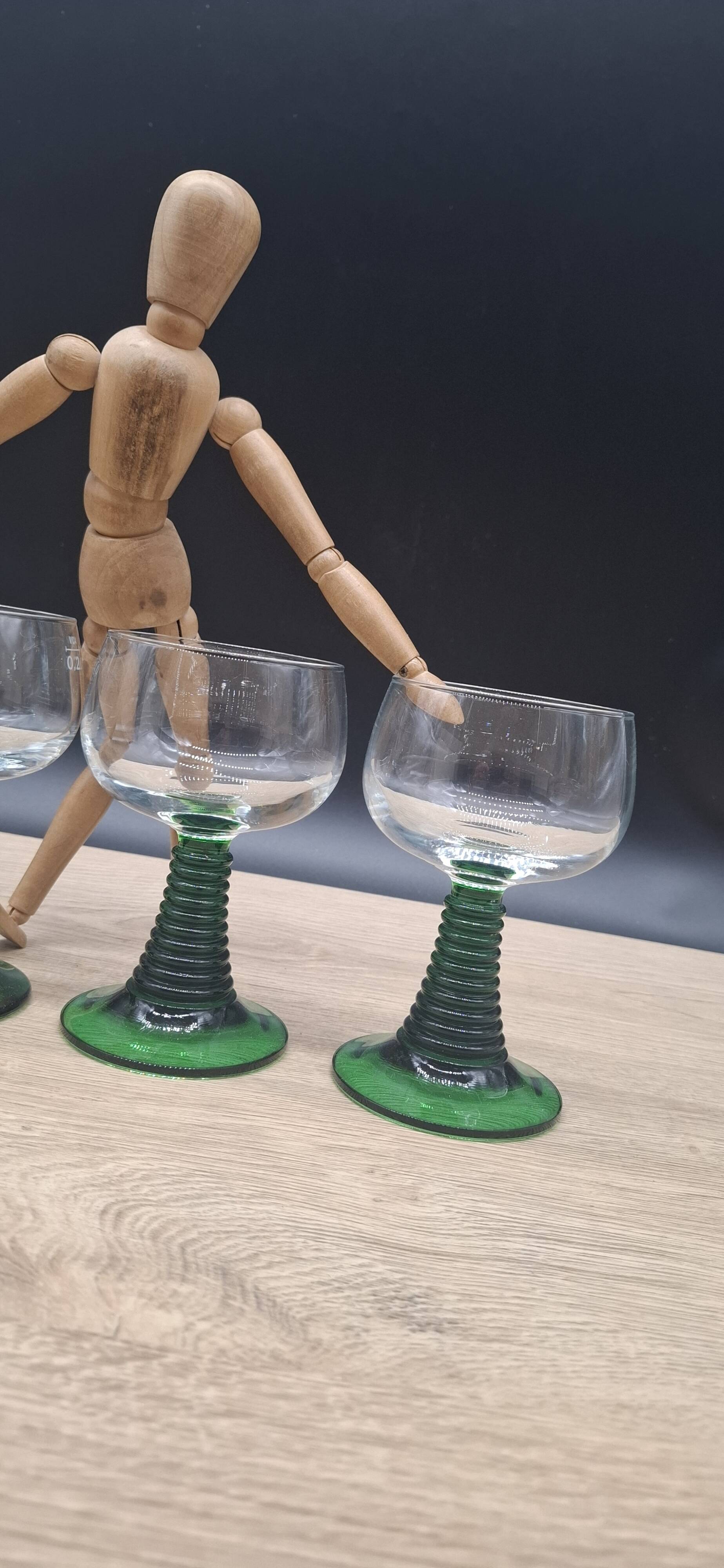 Set of 4 Roemer wine glasses