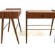 Set of 2 Scandinavian teak bedside tables, Carlström, Sweden, 1960