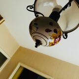 Patterned porcelain chandelier