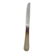 Stainless steel table and dessert knives with mother-of-pearl handles