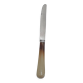 Stainless steel table and dessert knives with mother-of-pearl handles