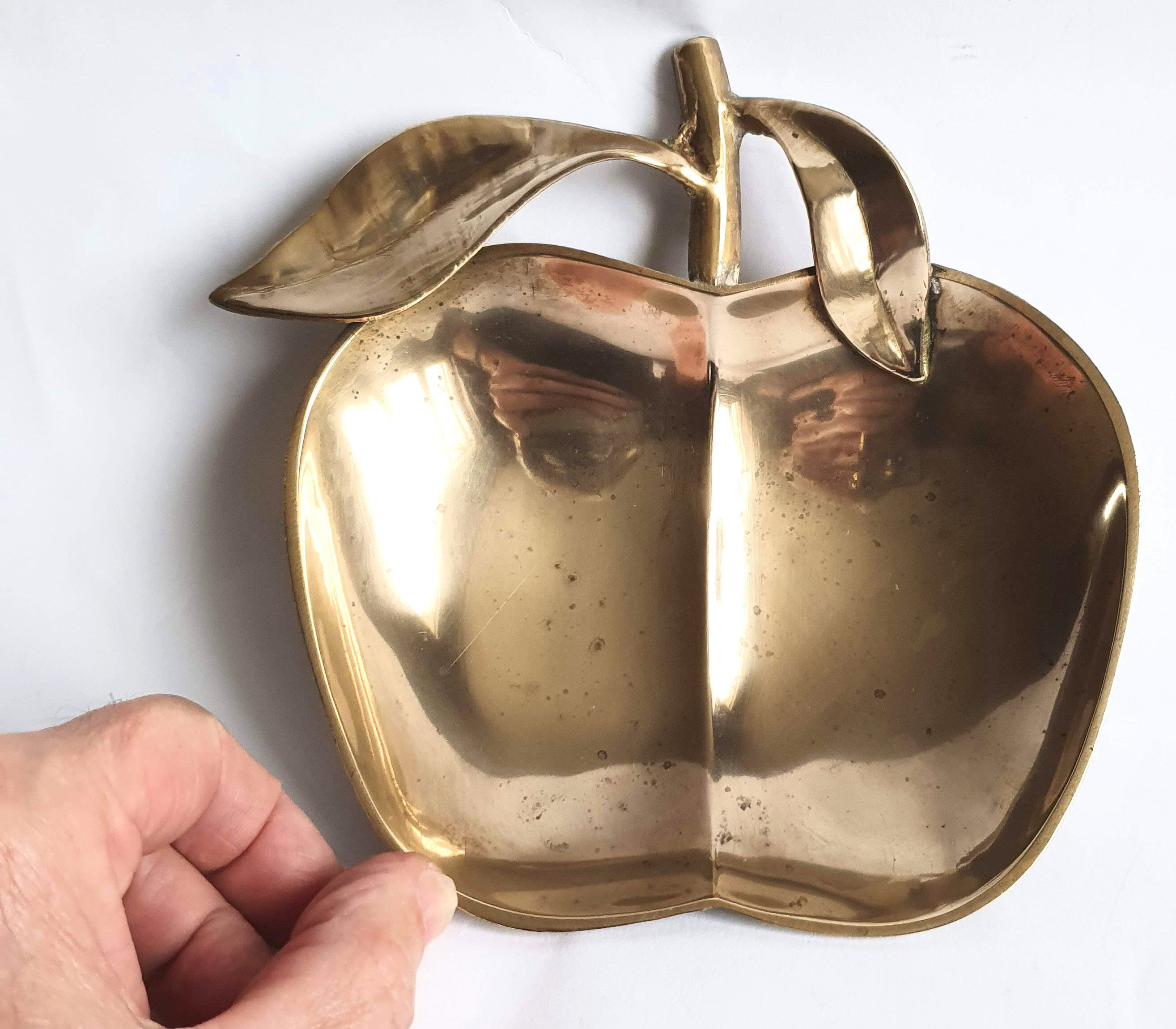 Brass apple pouch