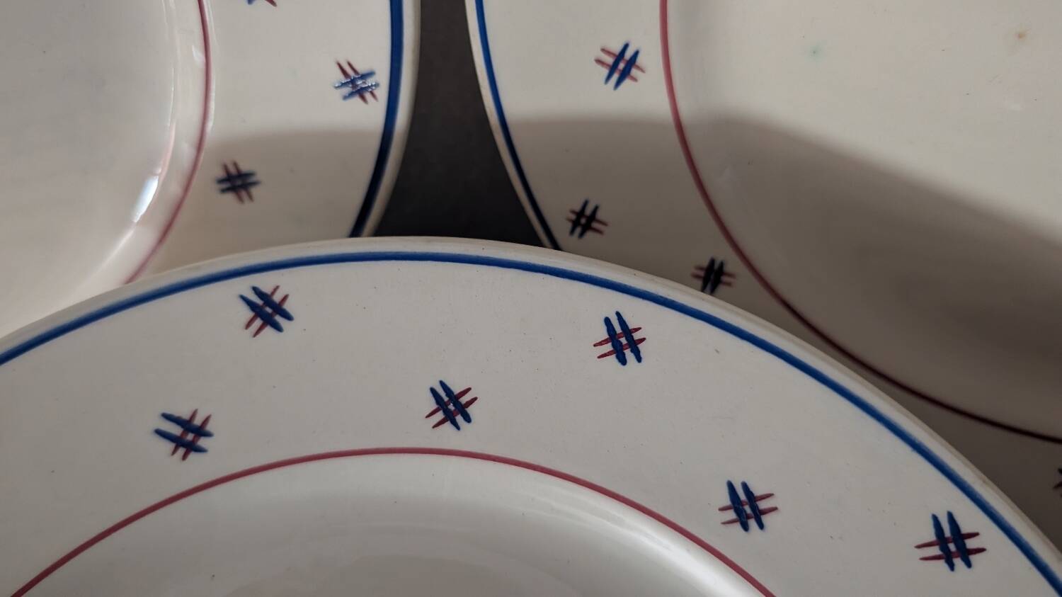 Assiettes K&G Lunéville Pierre années 30