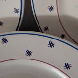 Assiettes K&G Lunéville Pierre années 30