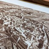 Carcassonne, Aude, vintage, photo plate printed in 1935.