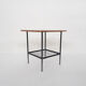 Teak and metal side table, The Netherlands 1950's