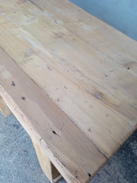 Workbench 90cm old solid wood