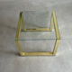 Coffee Table in Gold Brass Glass