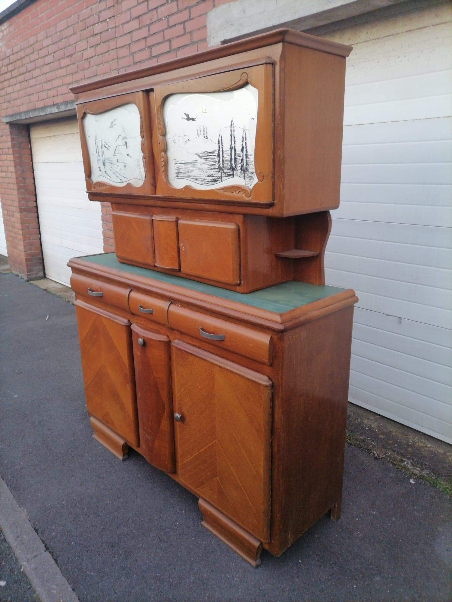 Bahut furniture Buffet mado vintage 1950