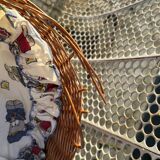 Vintage rattan pram
