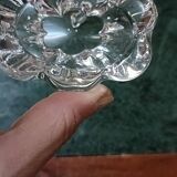 Pair of Daum crystal salt cellars