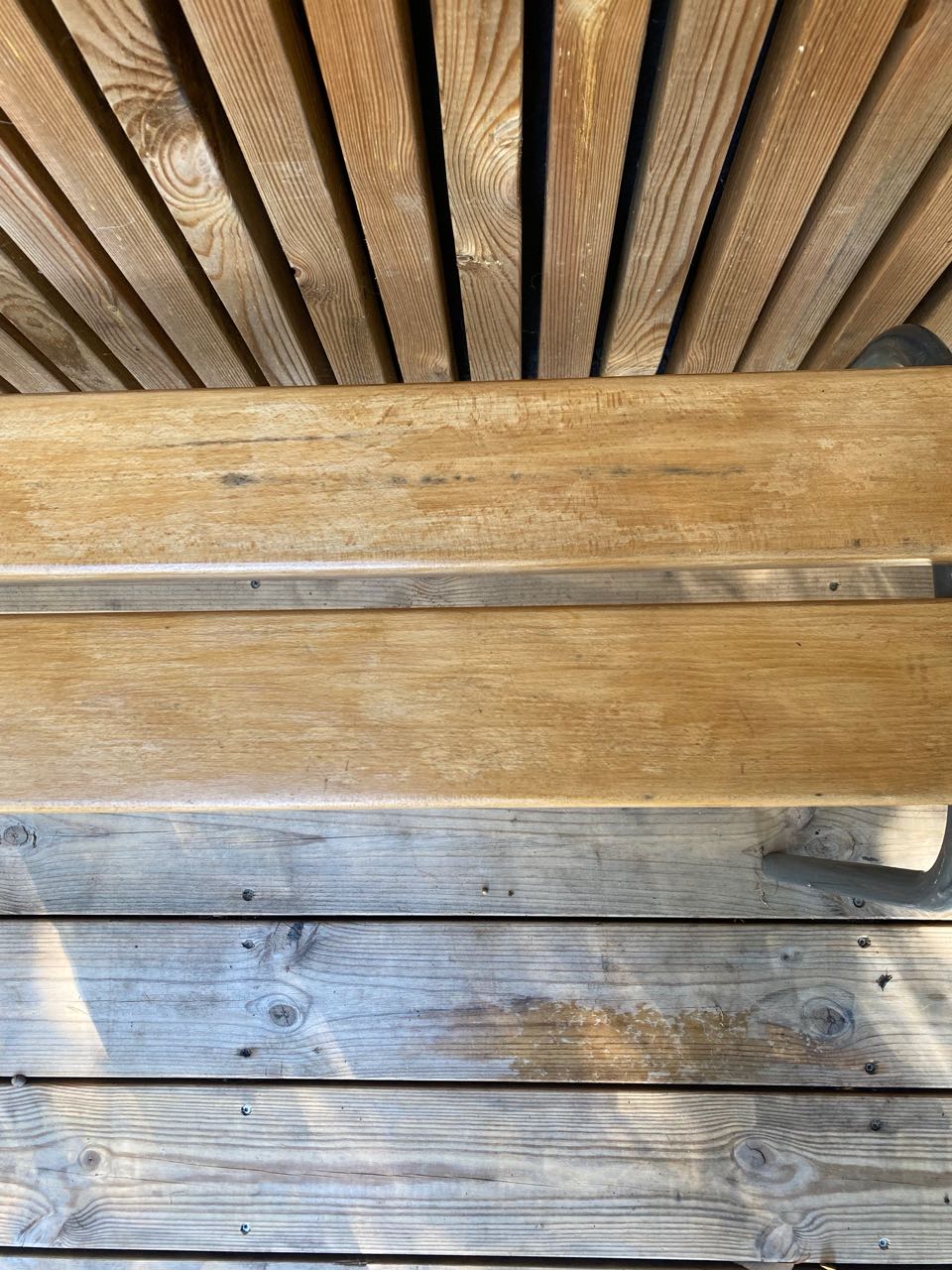 Vintage school bench