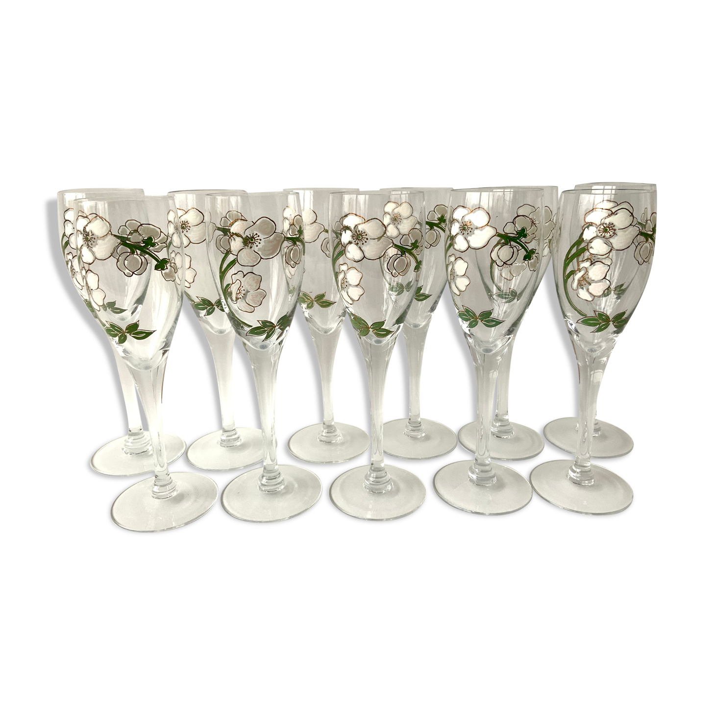 Champagne flutes Perrier Jouët