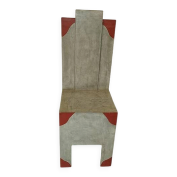 Console-Piédestal Néo-Brutaliste et Postmoderne – Pièce d'artisan unique.