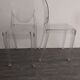 Pair of Victoria Ghost chairs by Starck for Kartell
