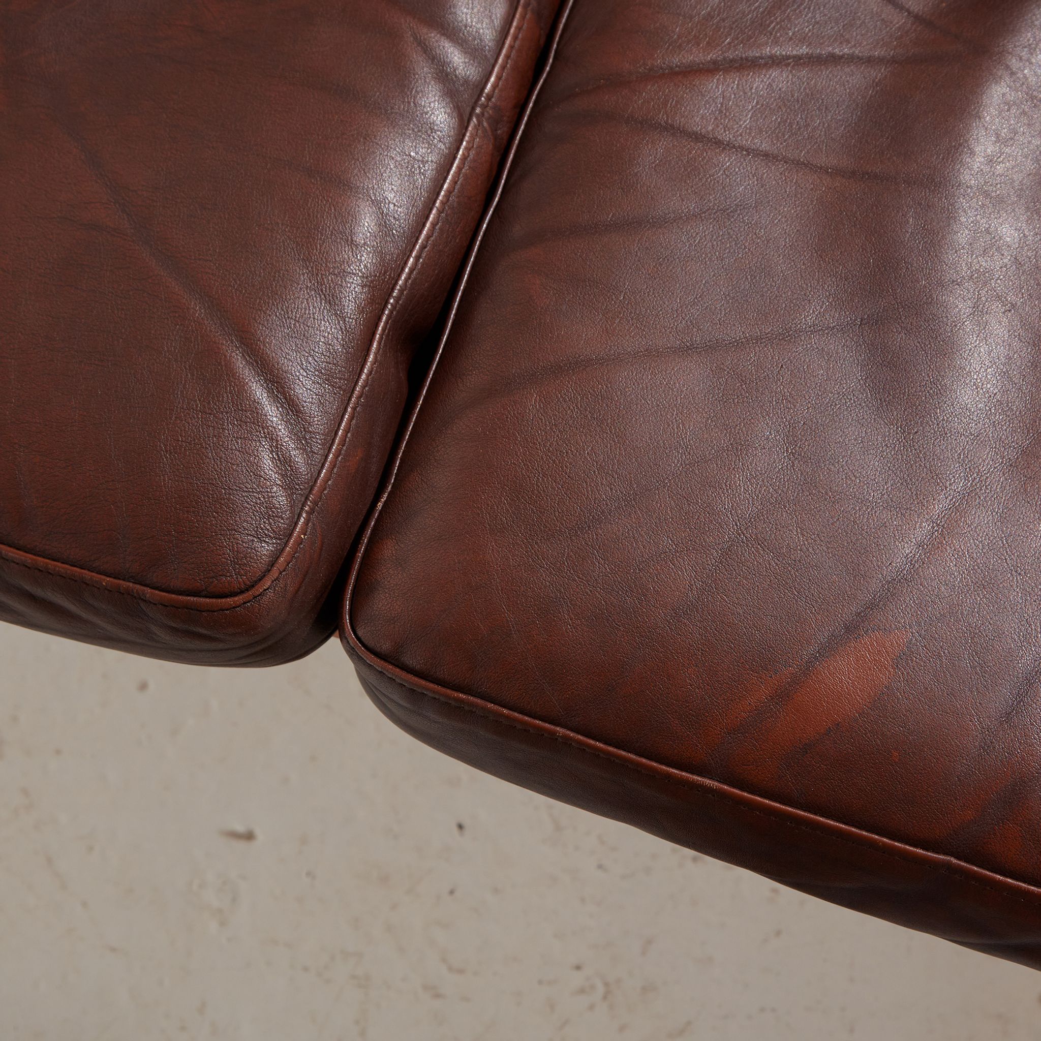 Danish leather sofa set by Arne Wahl Iversen for Komfort