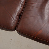 Danish leather sofa set by Arne Wahl Iversen for Komfort