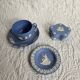 Wedgwood blue and white biscuit tea set