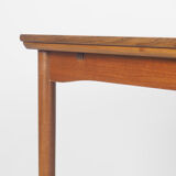 Vintage Danish design extendable teak dinner table, 1960's
