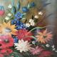 Tableau bouquet de fleurs dans un vase