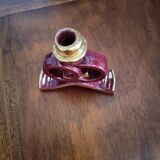 Art deco candle holder. Bordeaux