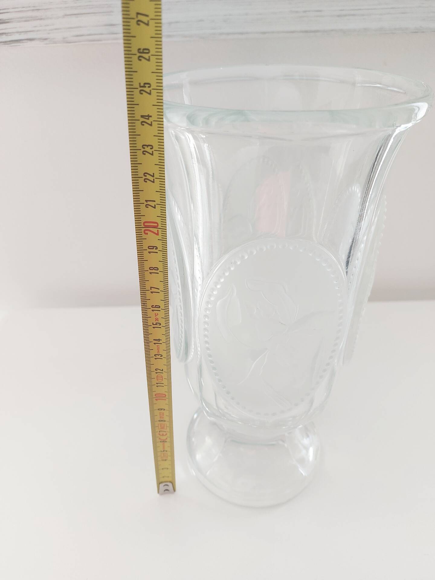 Vintage lead crystal vase from Bohemia