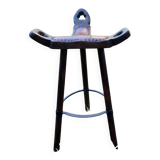 Tabouret tripode de bar brutaliste